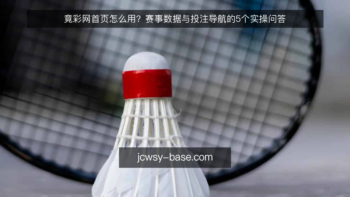 竟彩网首页怎么用？赛事数据与投注导航的5个实操问答